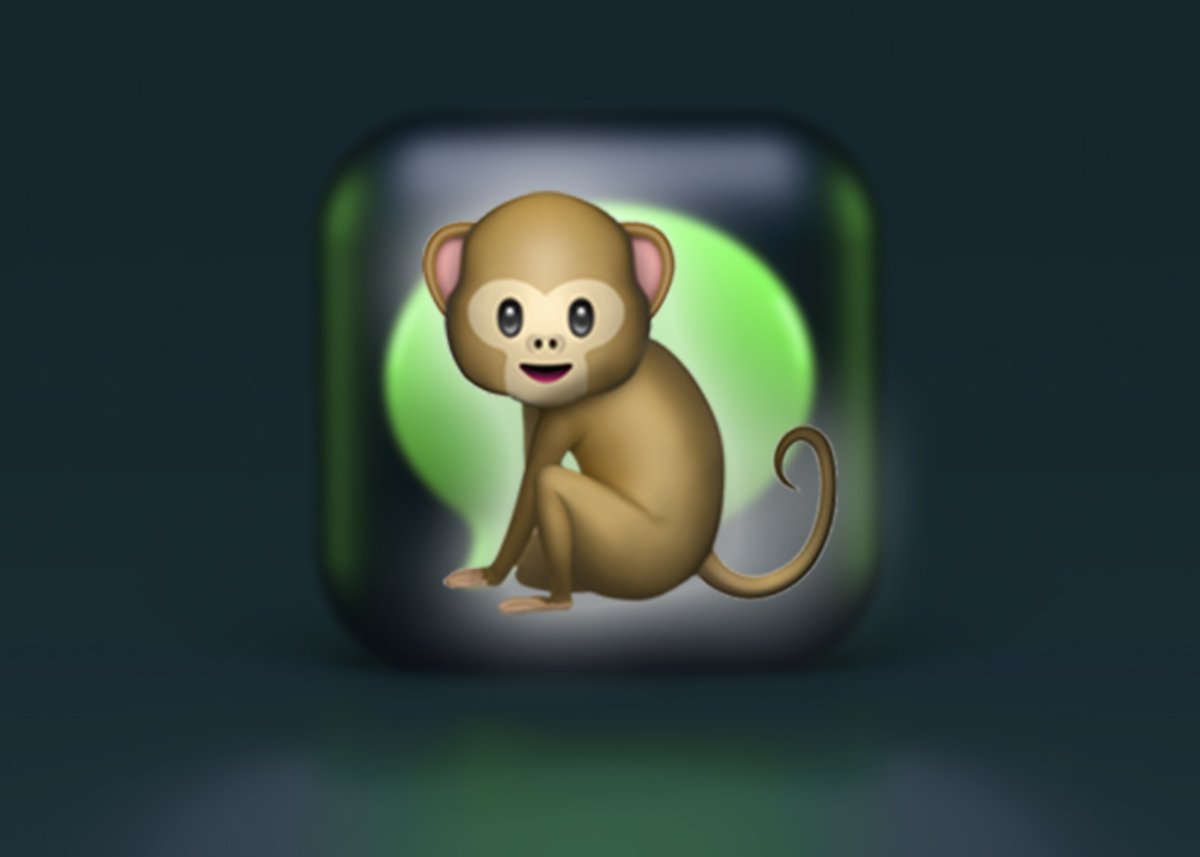 Emoji de mono sentado
