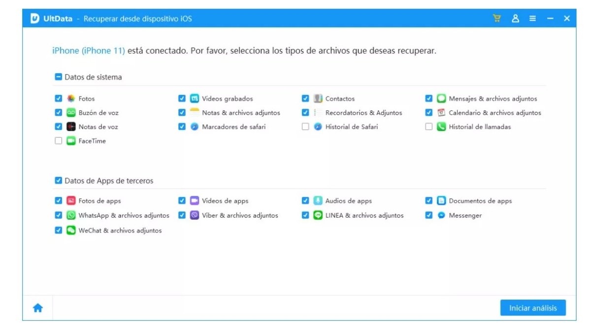 Archivos UltData Tenorshare fotos-videos