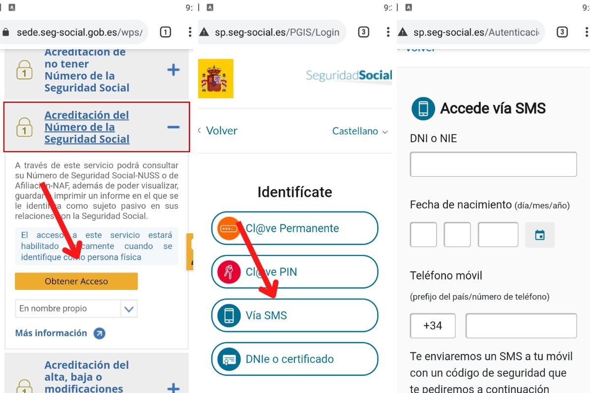 Cómo consultar el número de la Seguridad Social desde el móvil