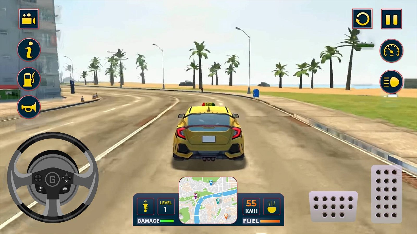 Modern Taxi Driving Simulator