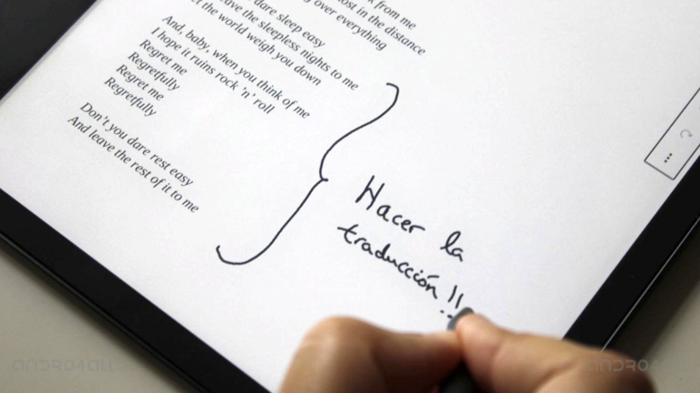 Anotaciones en el Kindle Scribe