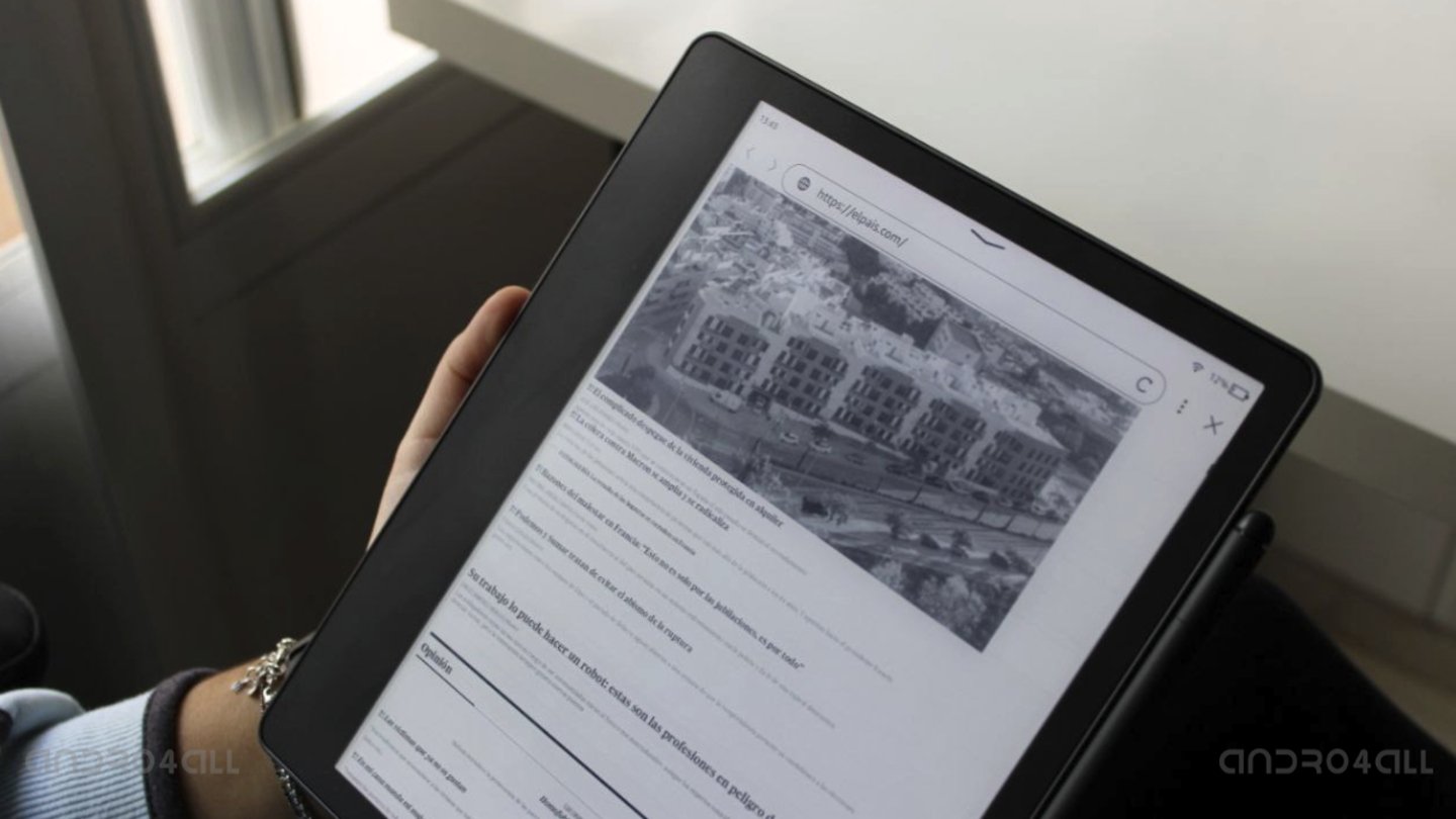 Navegador web del Kindle Scribe