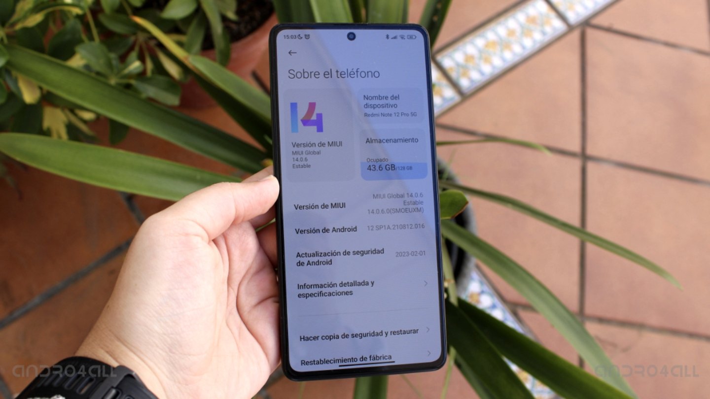 MIUI 14 en el Redmi Note 12 Pro 5G