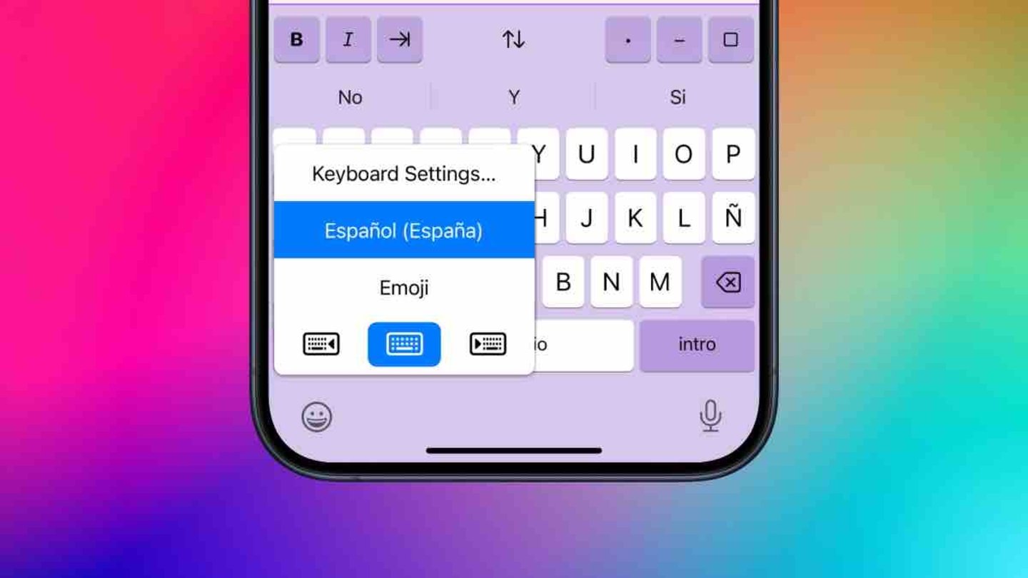 Usar el teclado con una mano en el iPhone