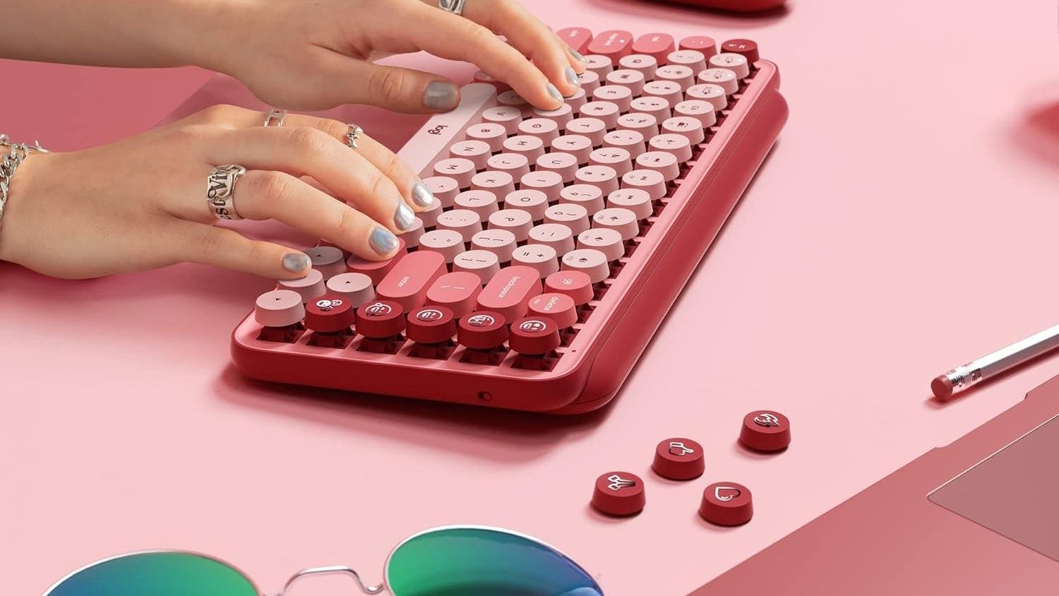 Logitech Pop Keys rosa